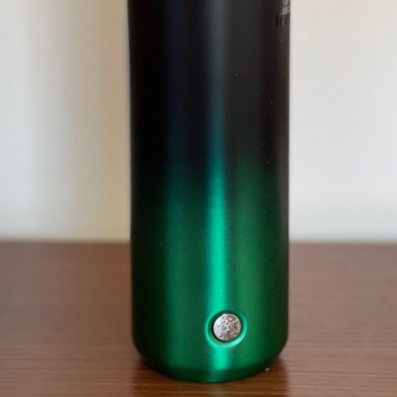 NWT💎Starbucks Stainless Steel Green Black Ombre Diamond Cap Insulated Bottle - Picture 4 of 7